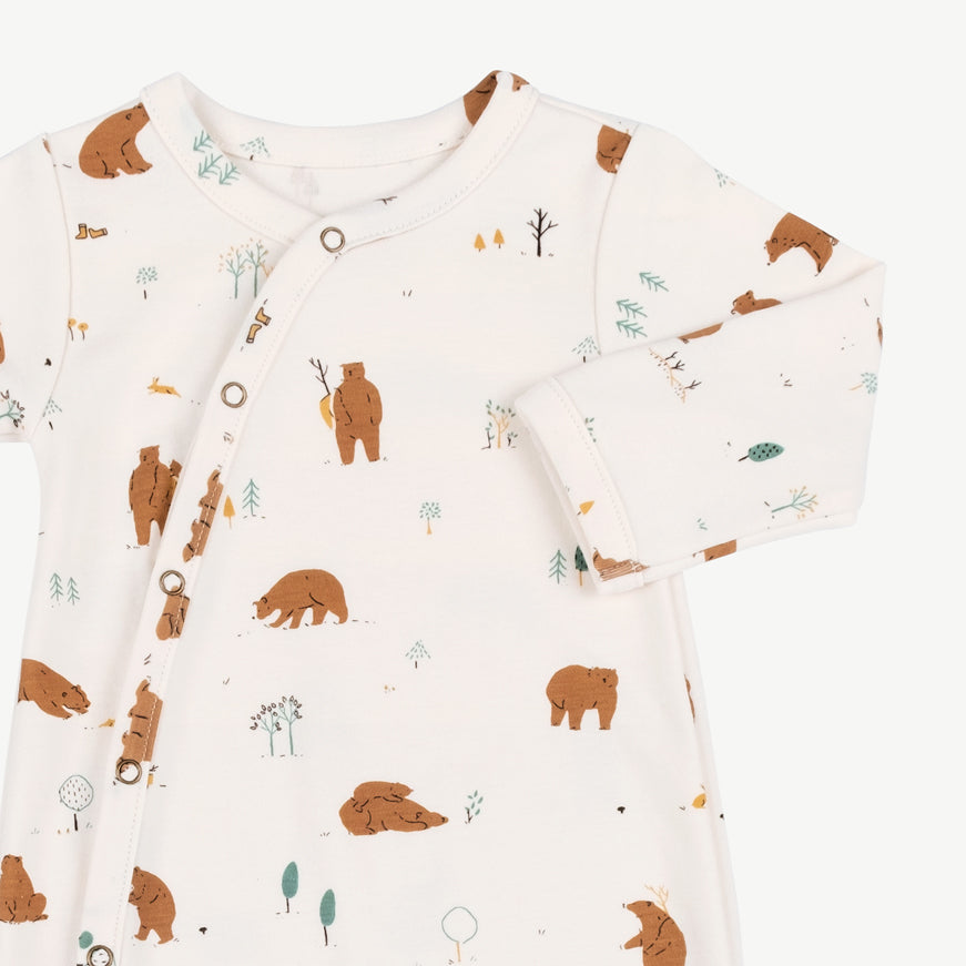 Enterizo con pies 'forester bears' sea salt