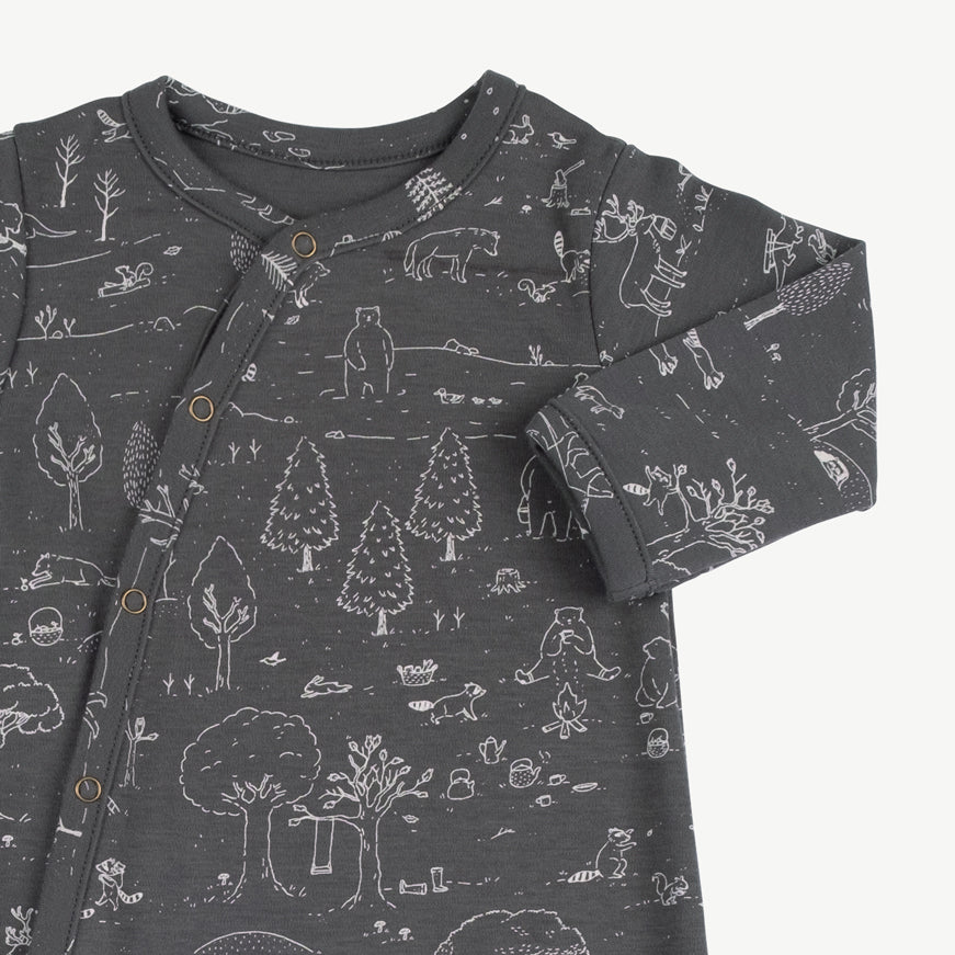 Enterizo con pies 'the story' dark shadow