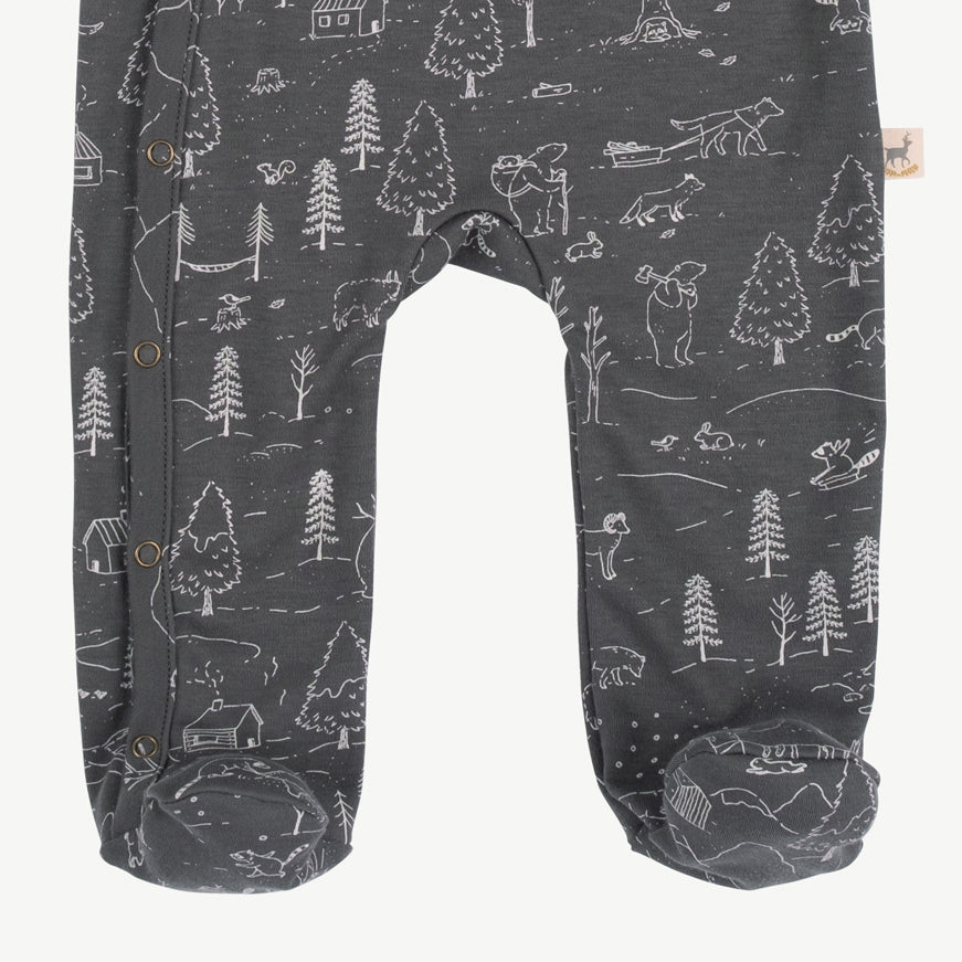 Enterizo con pies 'the story' dark shadow