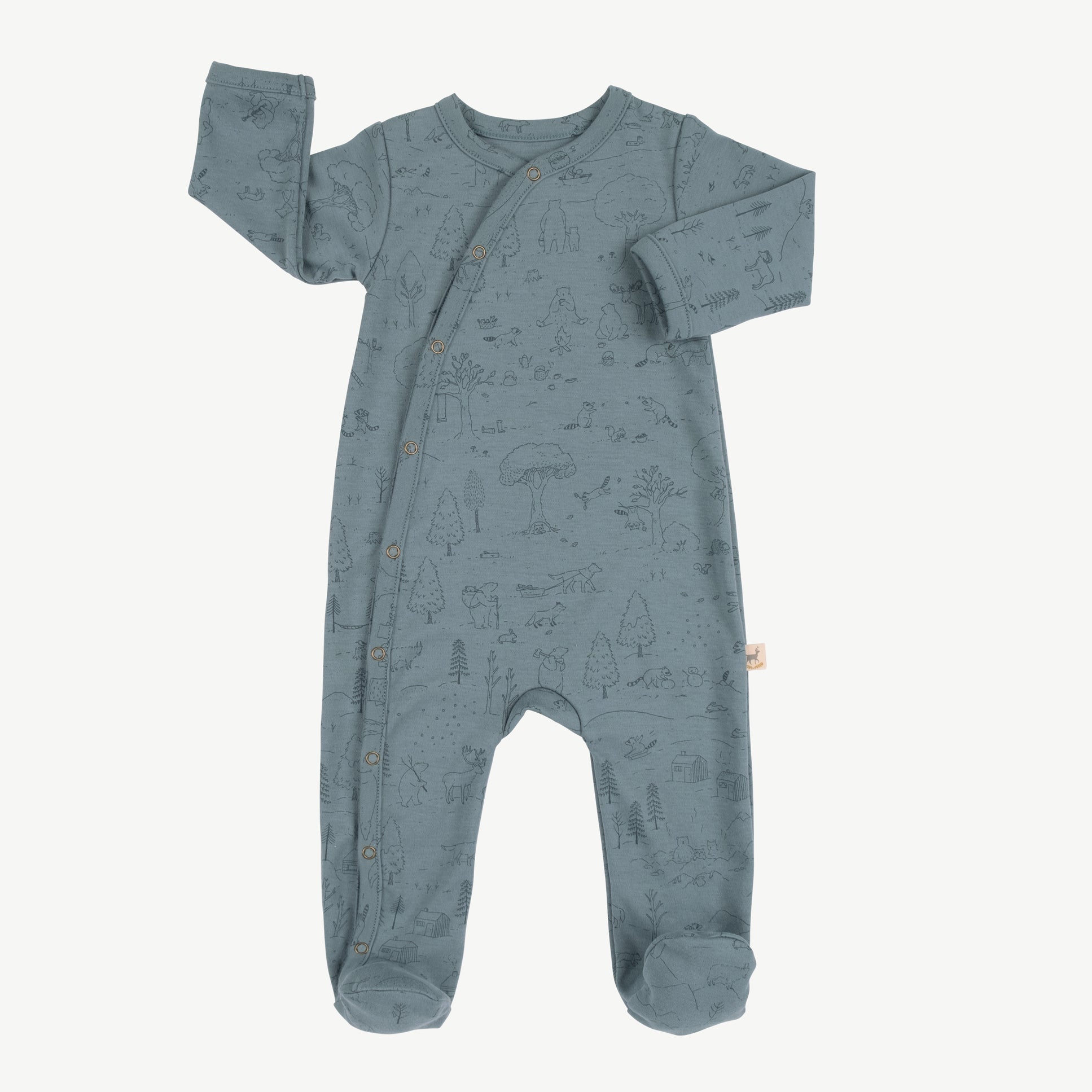 Enterizo con pies 'the story' blue mirage