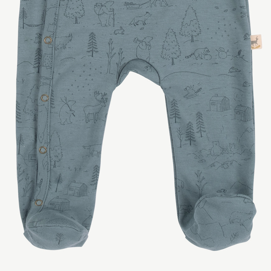 Enterizo con pies 'the story' blue mirage