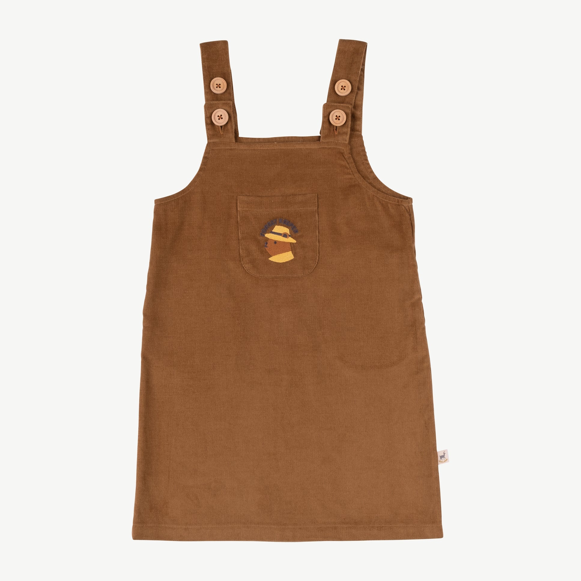 Vestido de corduroy 'forest keeper' tobaco brown