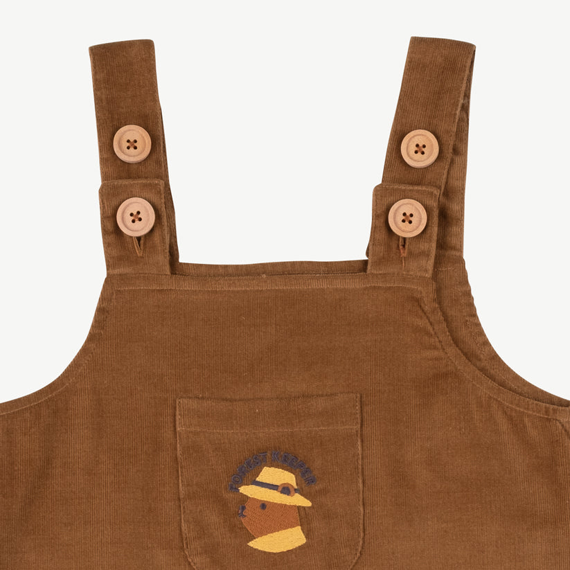 Vestido de corduroy 'forest keeper' tobaco brown