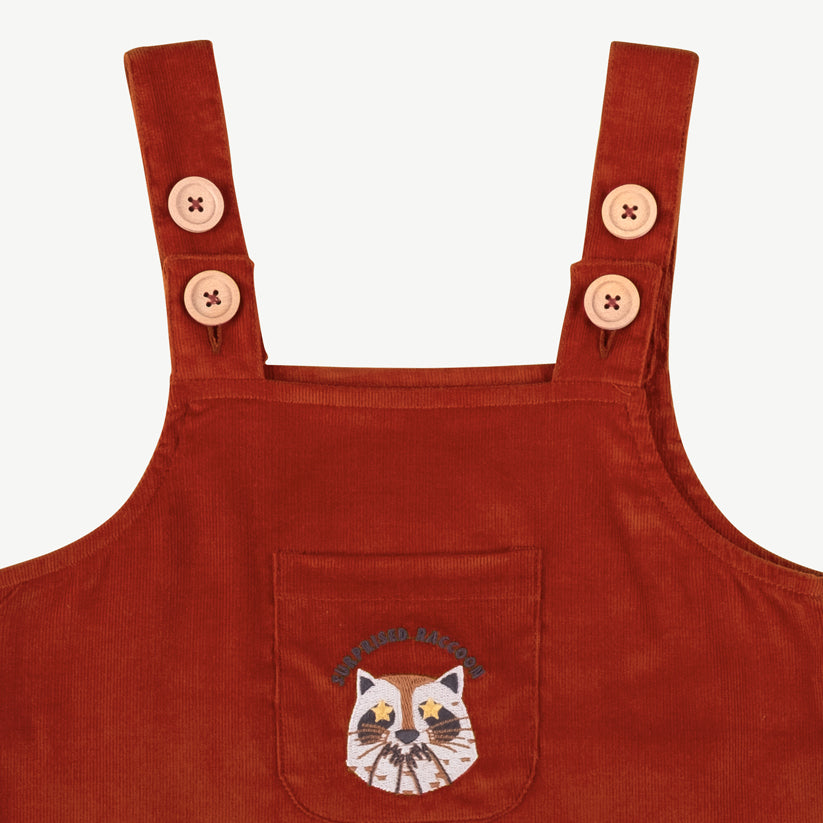 Vestido de corduroy 'amazed racoon' autum glaze
