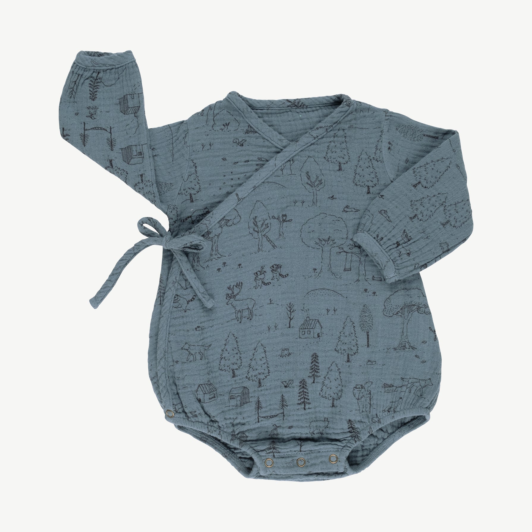 Body kimono 'the story' blue mirage