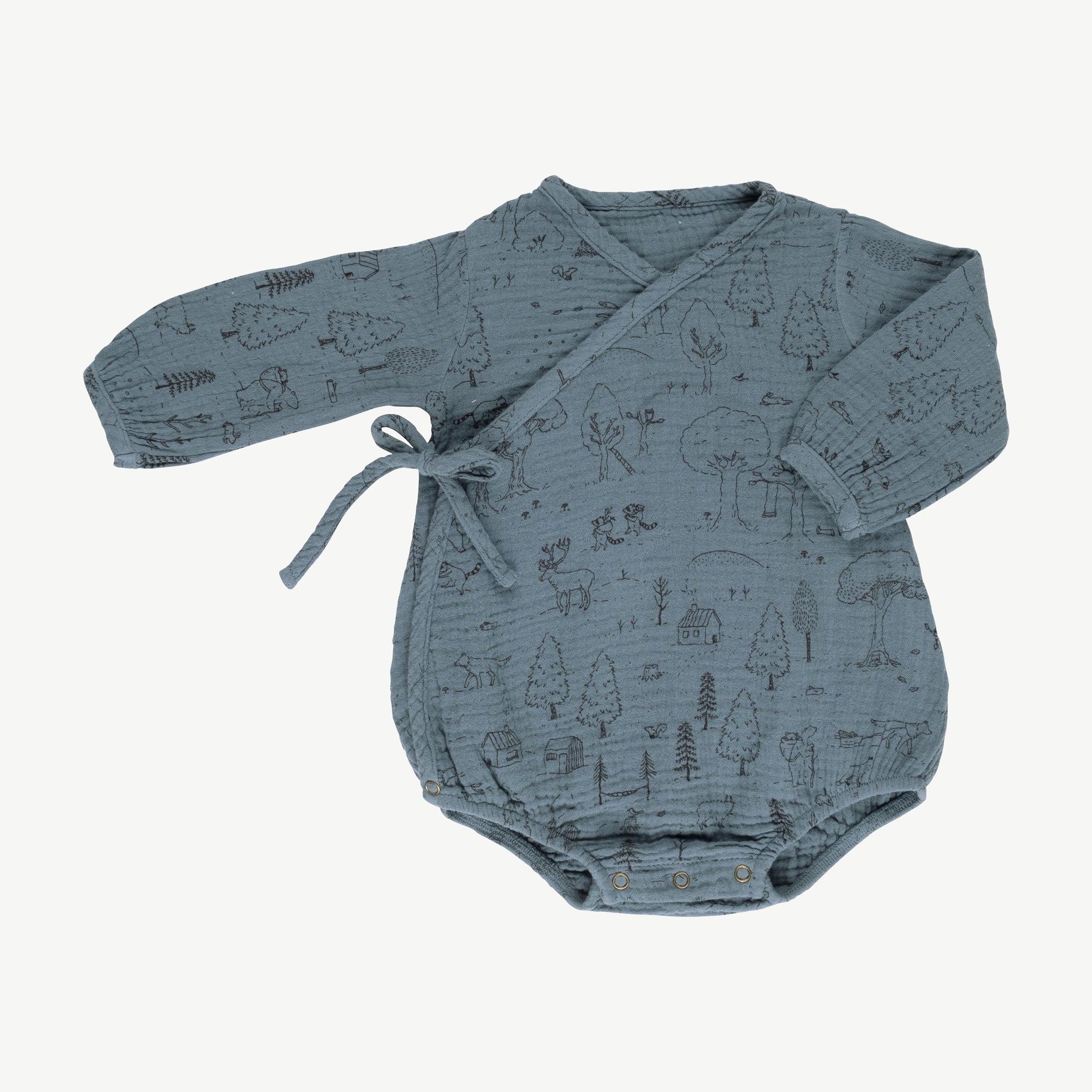 Body kimono 'the story' blue mirage