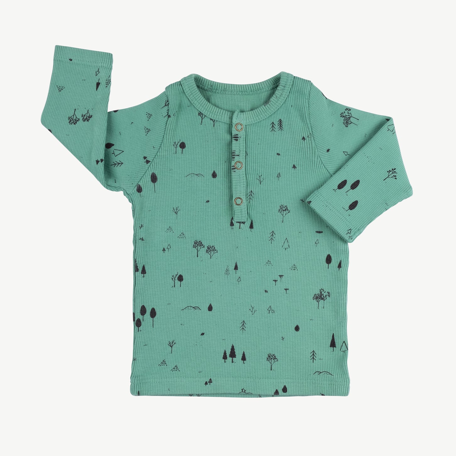 Polo henley 'the woods' malachite green