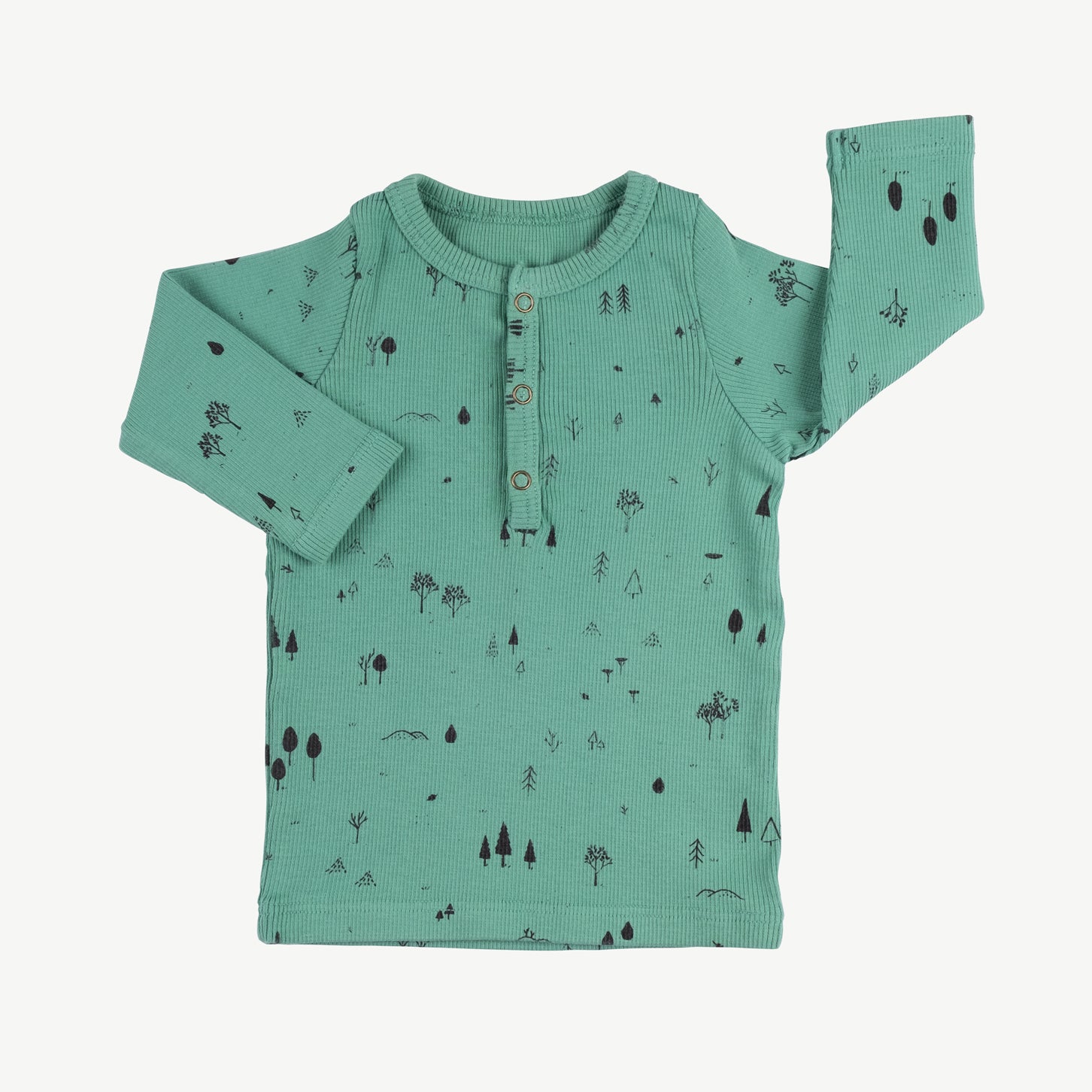 Polo henley 'the woods' malachite green