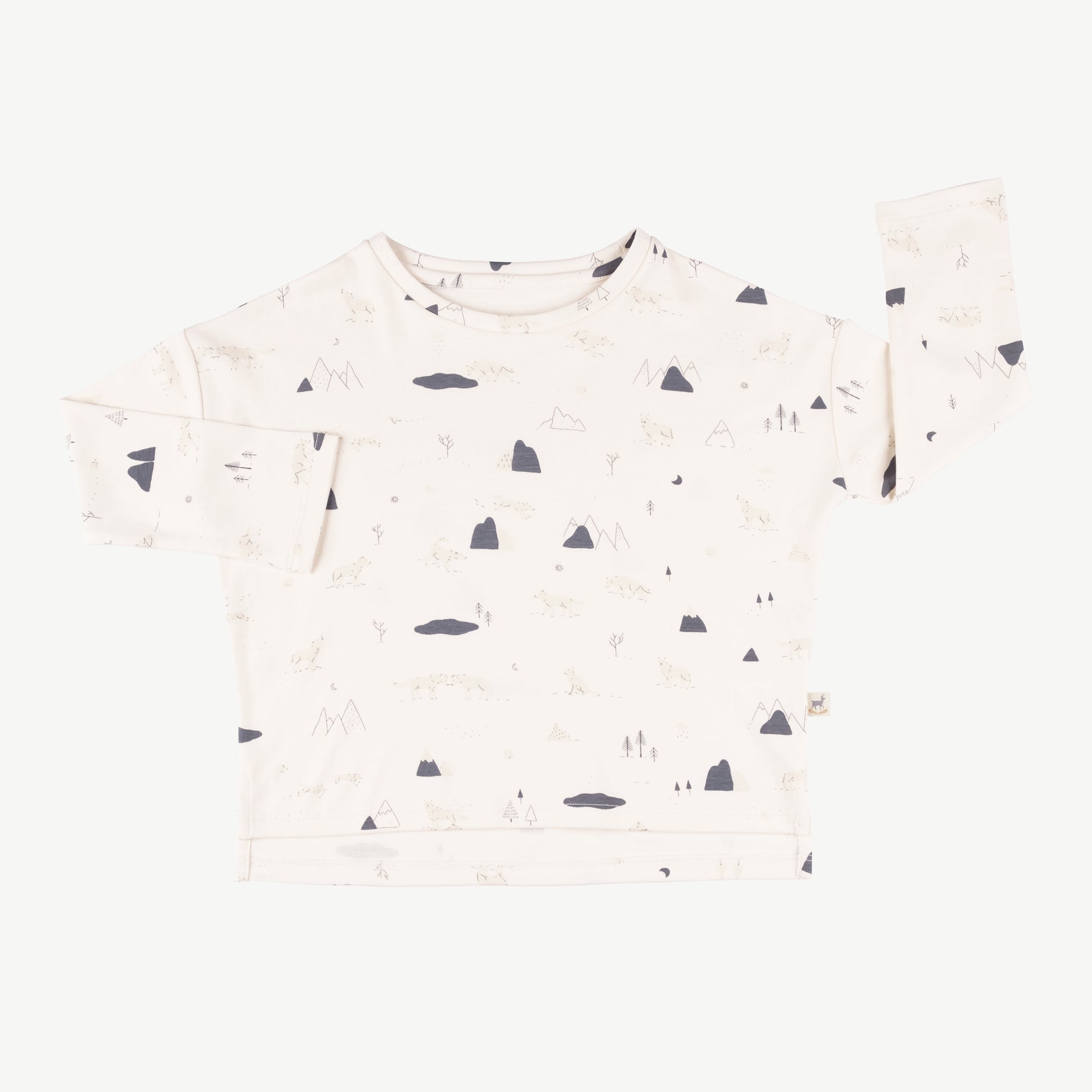 Polo oversized 'guardian wolves' sea salt