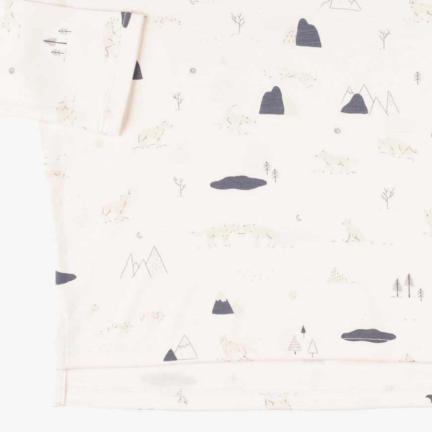 Polo oversized 'guardian wolves' sea salt