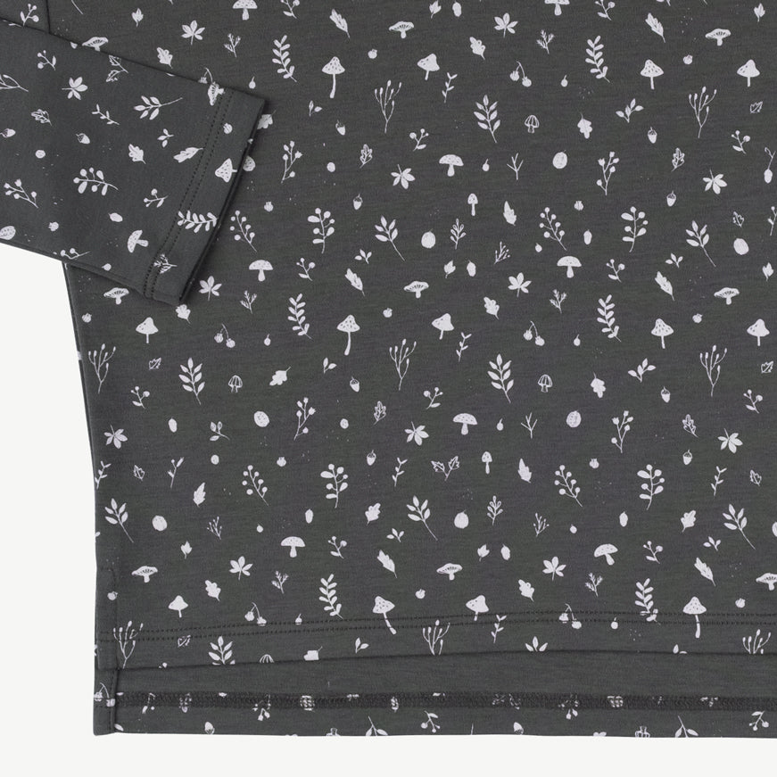 Polo oversized 'woodland flora' dark shadow