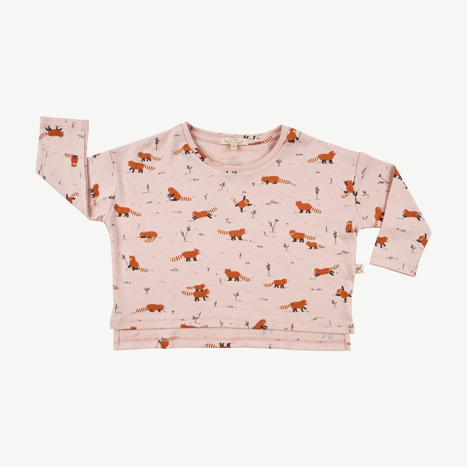 Polo Oversized 'joyfull panda' peach whip