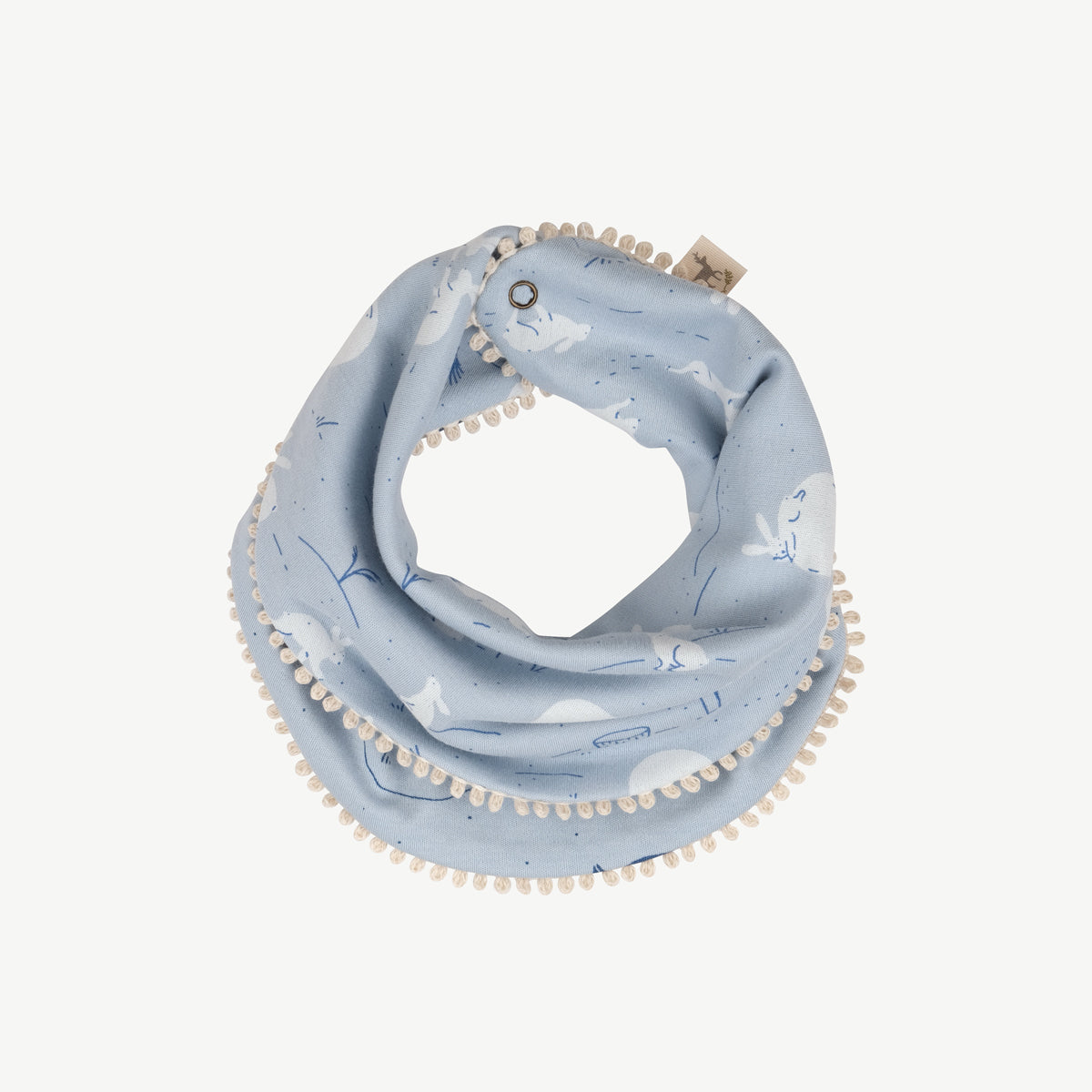 Bandana ‘Moonlit Usagi’ (Conejos) Celestial Blue