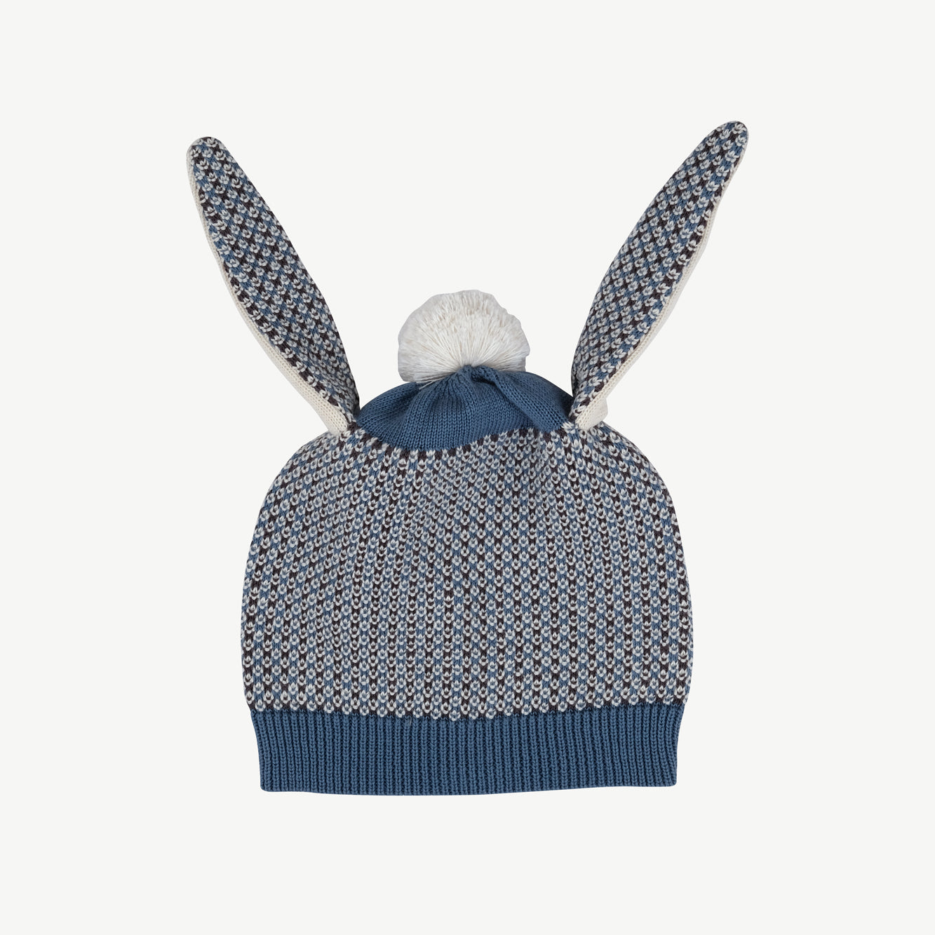 Gorrito de Conejo Tejido de Bebé ‘Multi' Blue Mirage