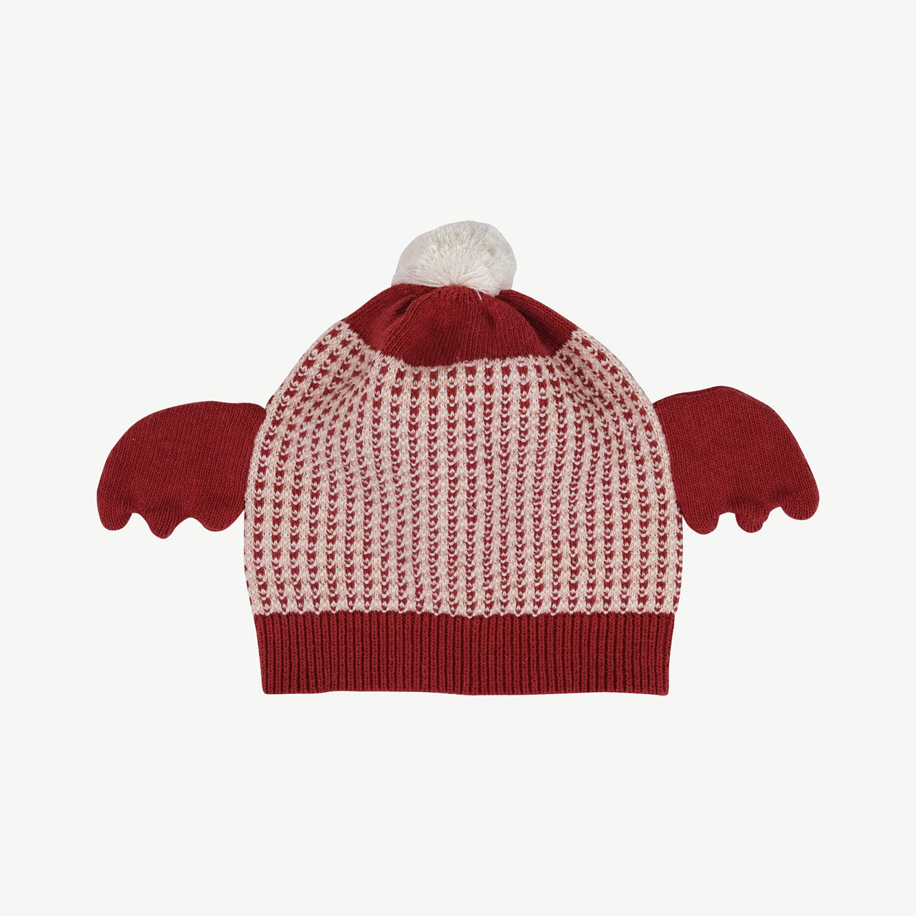 Gorrito de alitas Tejido de Bebé ‘Multi' Tibetan Red