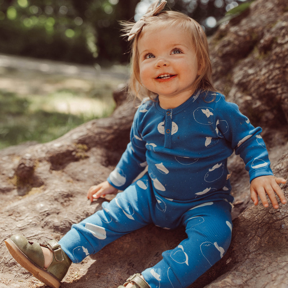 Leggins de Rib ‘Fruitful Patience' (Frutos) Dark Blue