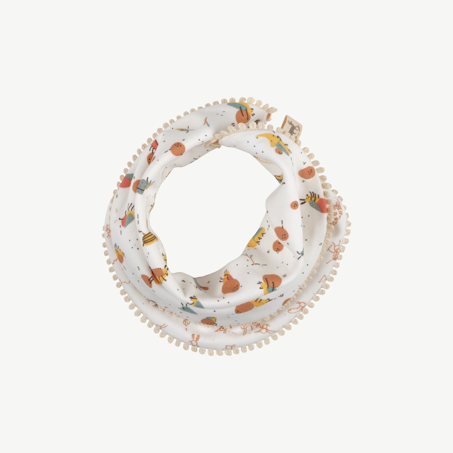 Bandana reversible 'juggling beetles' ivory