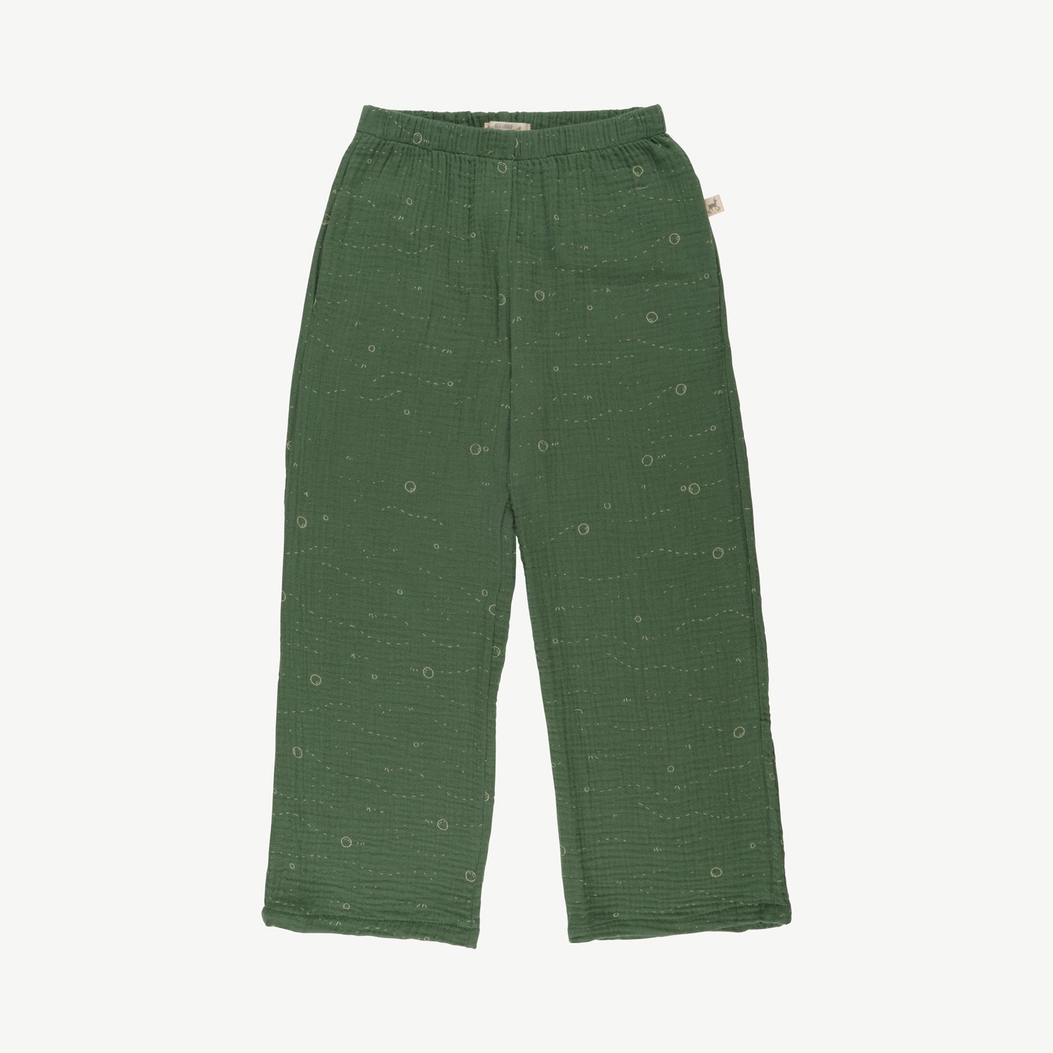 Pantalón de Muselina 'beetle tracks' vineyard green