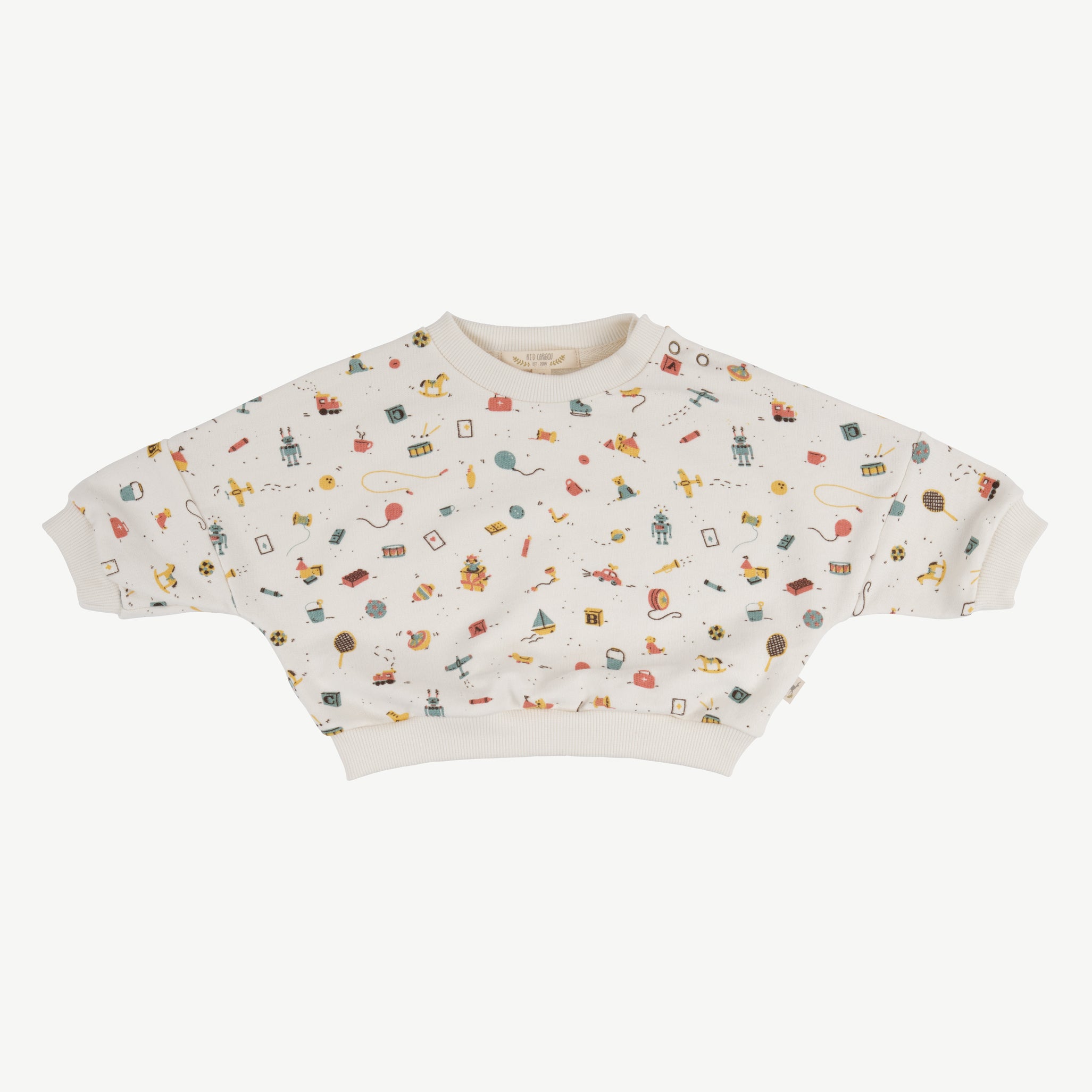 Sudadera 'bygone toys' whisper white