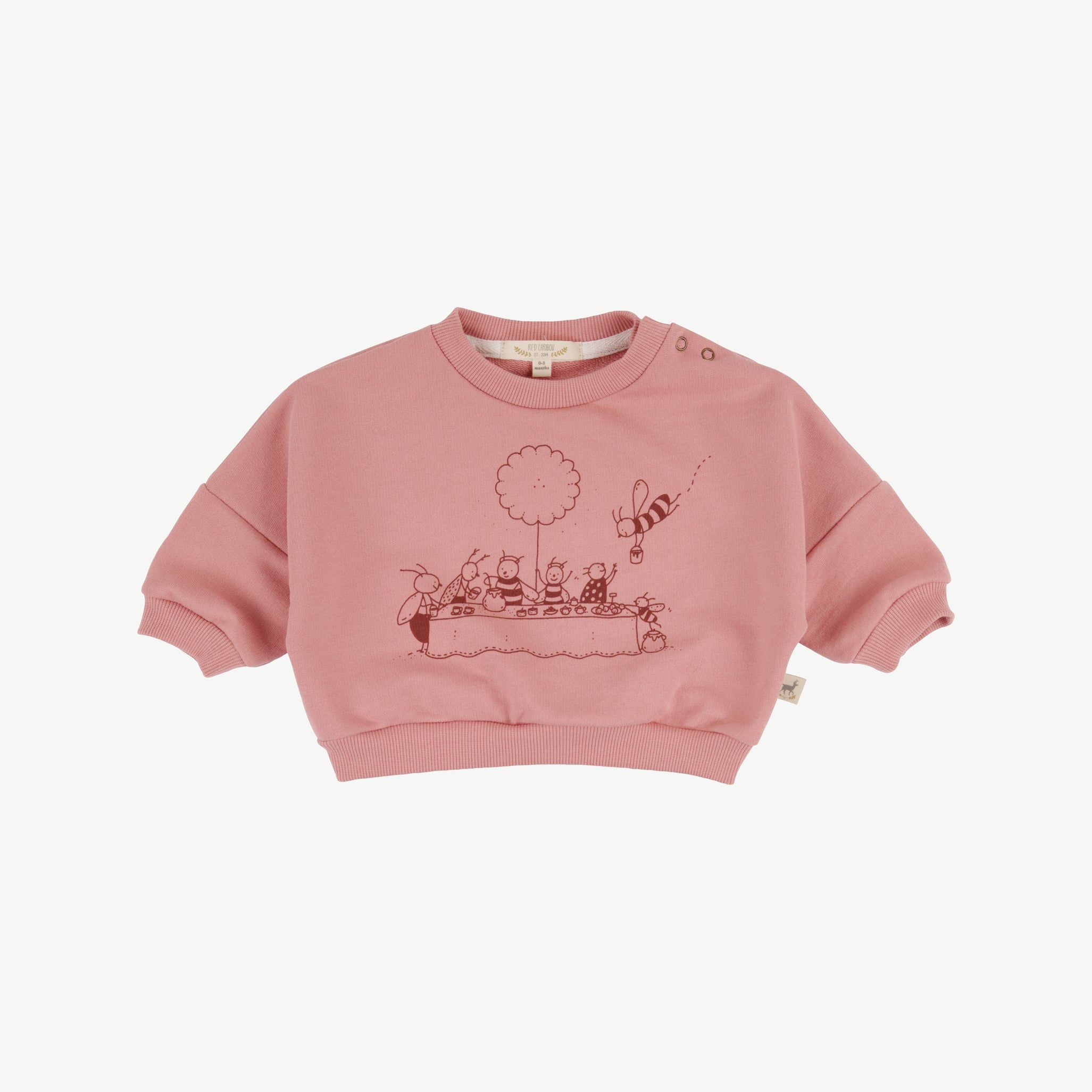 Sudadera 'garden carnival' ash rose