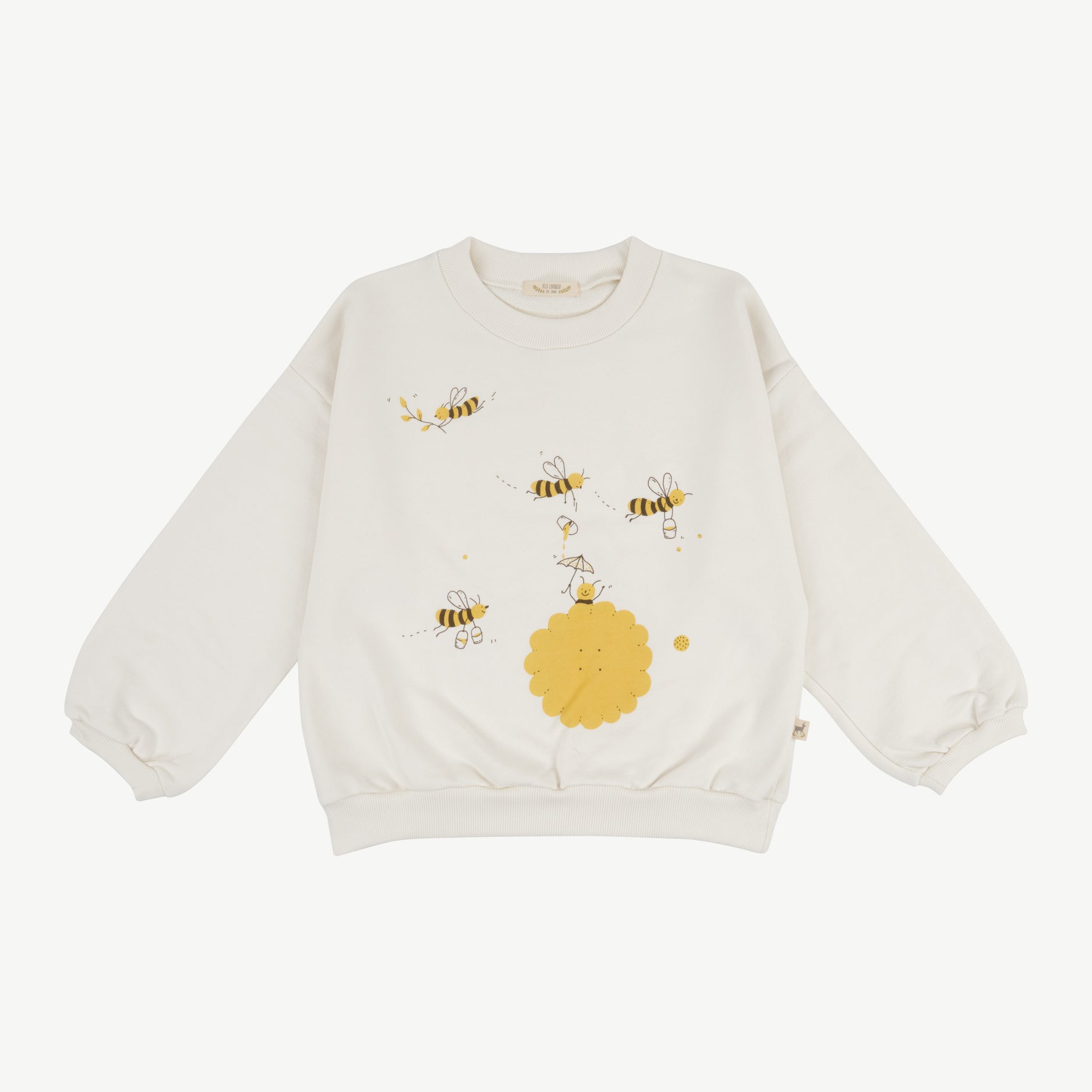 Sudadera 'beeing around' whisper white