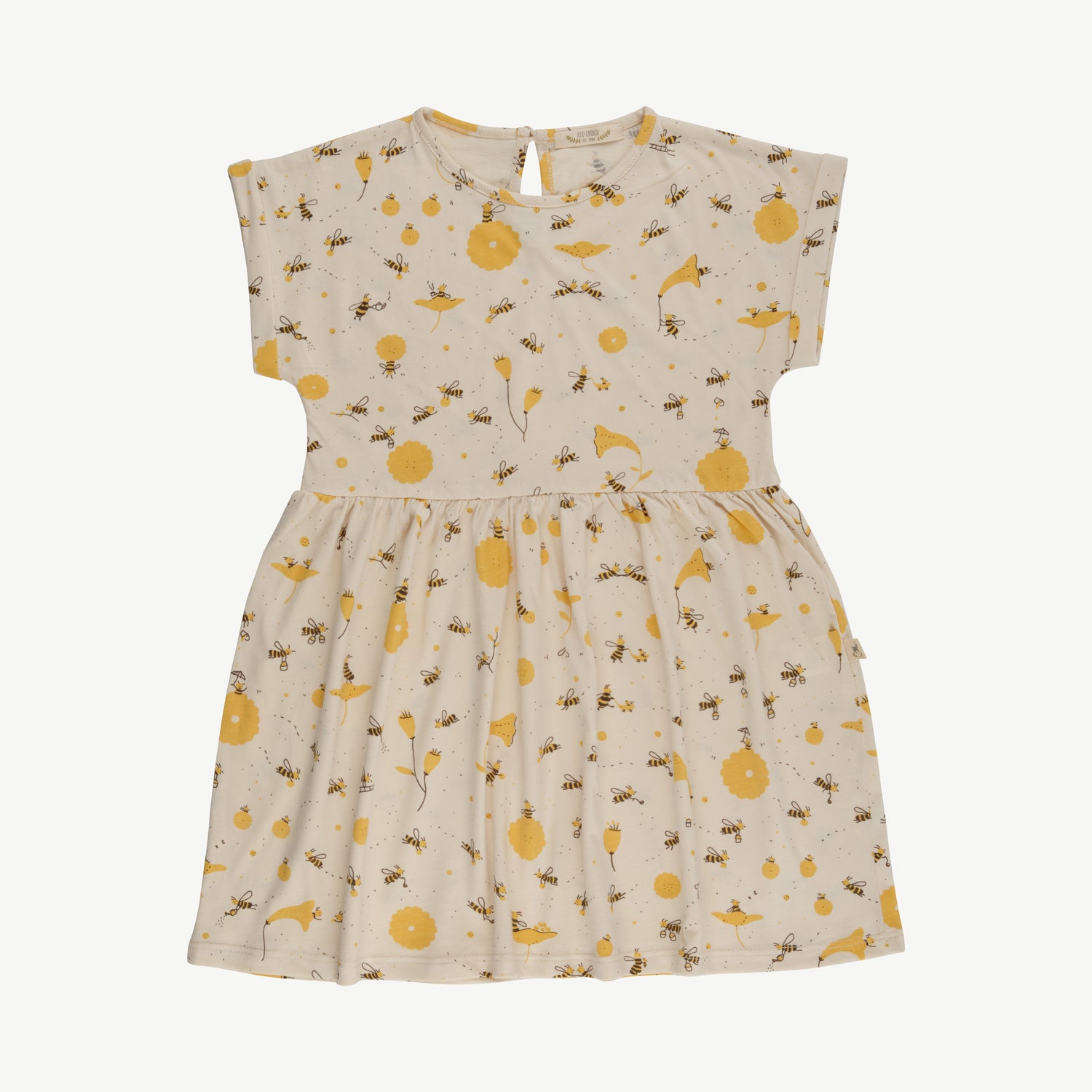 Vestido 'buzzy bees' tapioca