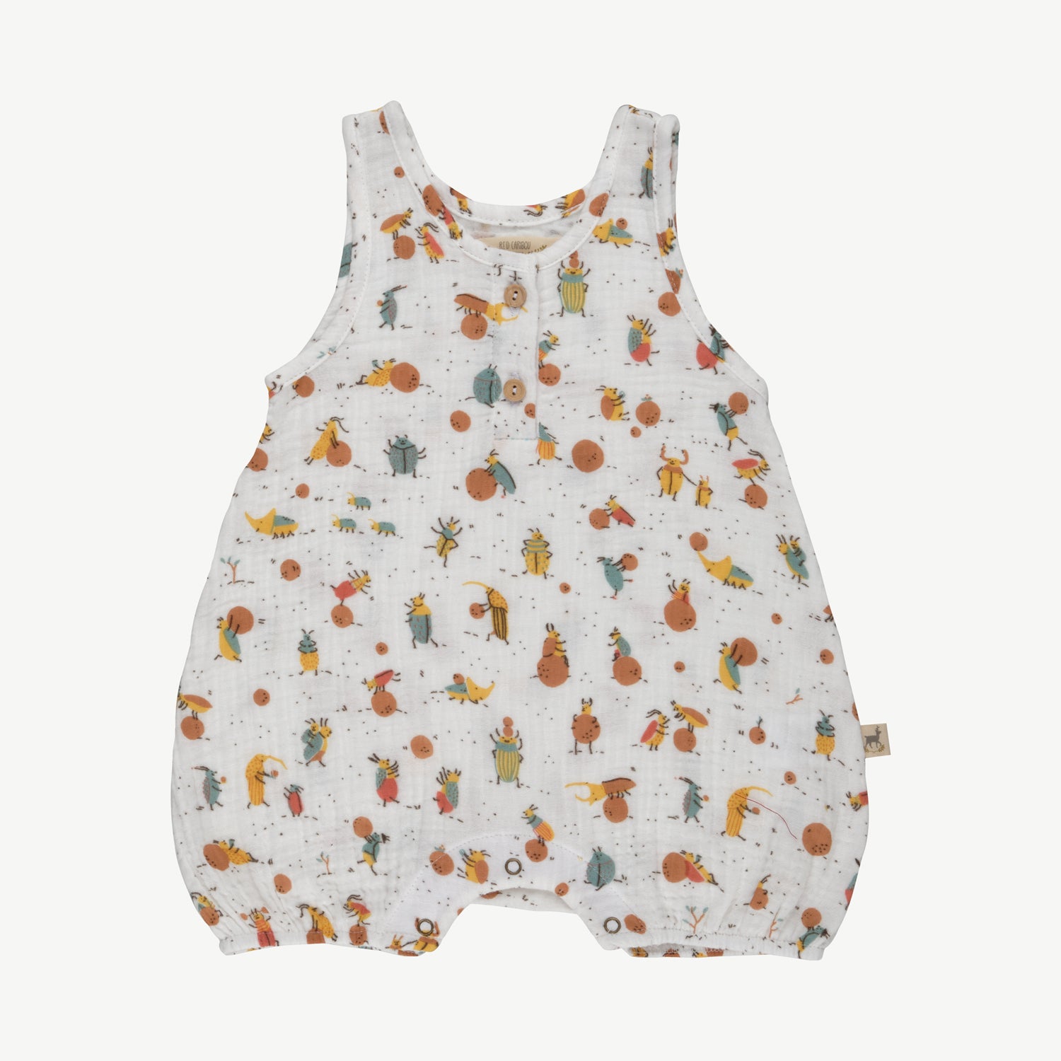 Romper 'juggling beetles' ivory