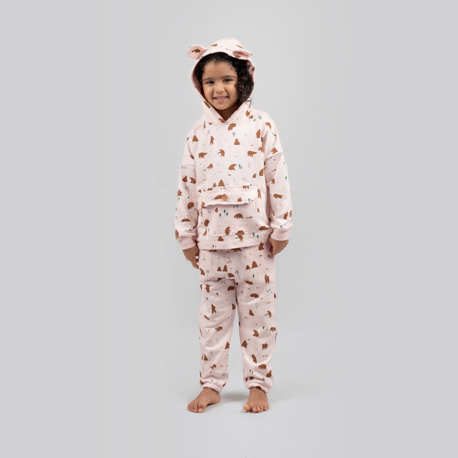 Sweatshirt con capucha 'forester bears' pearl